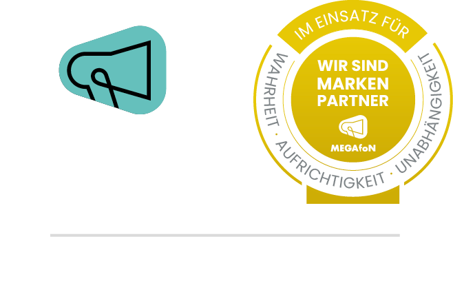 Logo von „Wir sind Markenpartner von MEGAfon“